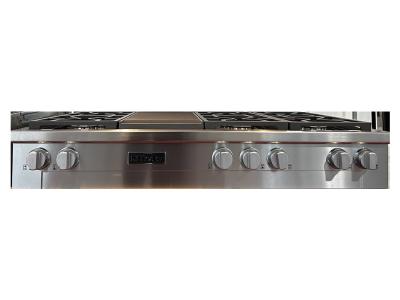 48" Miele Rangetop with Burners and Griddle - KMR 1356-3 G GD EDST/CLST