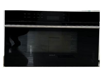 30" Wolf E Series Contemporary Convection Steam Oven with Black Handle - CSO30CM/B/TH