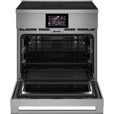 30" Monogram 5.3 Cu. Ft. Induction Professional Range in Stainless Steel - ZHP304ETVSS