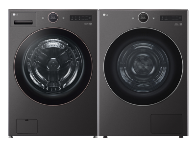 27" LG Front Load Washer and Direct Drive Dryer - WM6500HBA-DLHC6702B