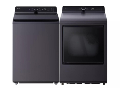 27" LG Top Load Washer and Electric Dryer - WT8405CB-DLE8400BE