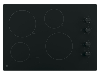 30" GE Built-In Knob Control Electric Cooktop - JP3030DWBB