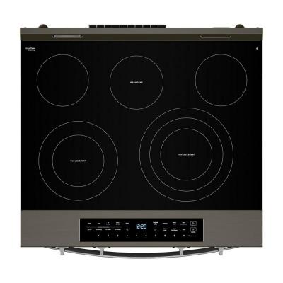 30" Whirlpool Smart Slide in Electric Range with Air Cooking Technology - YWSES7530RV