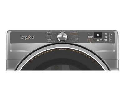 27" Whirlpool 7.4 Cu. Ft. Smart Front Load Gas Dryer with Steam Capabilities in Radiant Silver - WGD6720RR