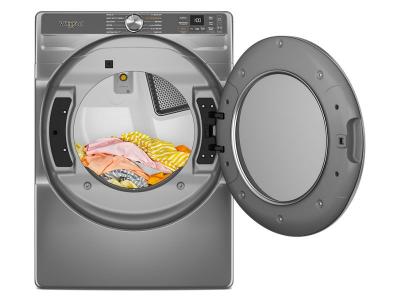 27" Whirlpool 7.4 Cu. Ft. Smart Front Load Gas Dryer with Steam Capabilities in Radiant Silver - WGD6720RR