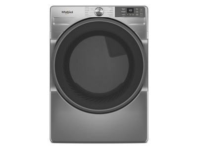 27" Whirlpool 7.4 Cu. Ft. Smart Front Load Gas Dryer with Wrinkle Shield Option in Radiant Silver - WGD5720RR