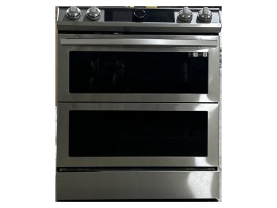 30" Samsung 6.3 Cu. Ft. Dual Door Induction Range With Wi-Fi And Air Fry - NE63T8951SS