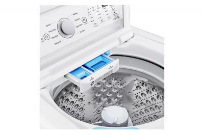 27" LG 5.6 Cu. Ft. Top Load Washer with 4-Way Agitator and TurboDrum Technology - WT7155CW