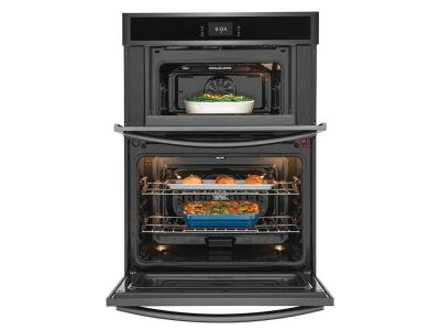 30" Frigidaire Gallery 5.3 Cu. Ft. Microwave Wall Oven in Black Stainless Steel - GCWM3067AD