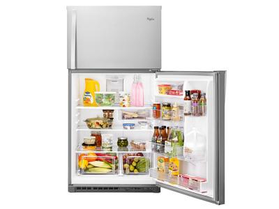 33" Whirlpool® Top-Freezer Refrigerator with Optional EZ Connect Icemaker Kit - WRT541SZDM