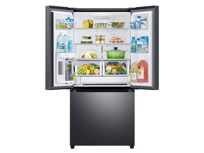 33" Samsung 24.5 Cu. Ft. French Door Refrigerator in Black Stainless Steel - RF25C5551SG/AA