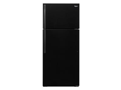 28" Whirlpool 14 Cu. Ft. Top-Freezer Refrigerator with Optional Icemaker - WRT314TFDB