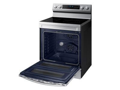 30" Samsung 6.3 cu.ft. Electric Range with Air Fry and Flex Duo - NE63A6751SS