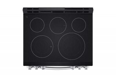 30" LG 6.3 Cu. Ft. Smart Electric Slide-in Range with Convection Air Fry and EasyClean - LSEL633CF