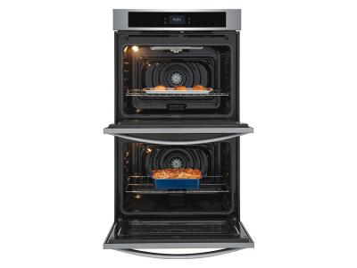 30" Frigidaire 10.6 Cu. Ft. Double Electric Wall Oven With Fan Convection In Stainless Steel - FCWD3027AS