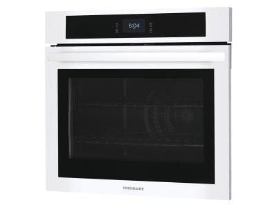 30" Frigidaire 5.3 Cu. Ft. Single Electric Wall Oven With Fan Convection In White - FCWS3027AW