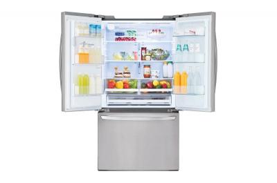 36" LG 28 Cu. Ft. French 3-Door Standard-Depth Refrigerator with Ice - LHFS28XBS