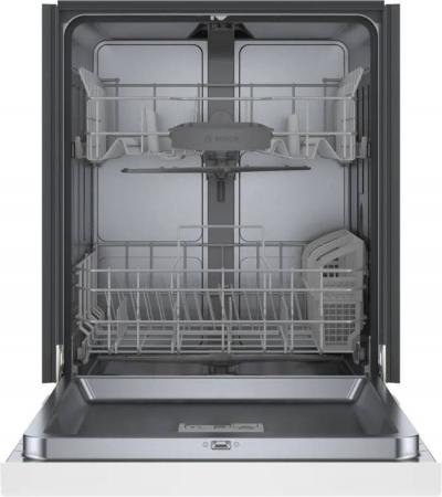 24" Bosch 300 Series Dishwasher in White - SHE41CM2N