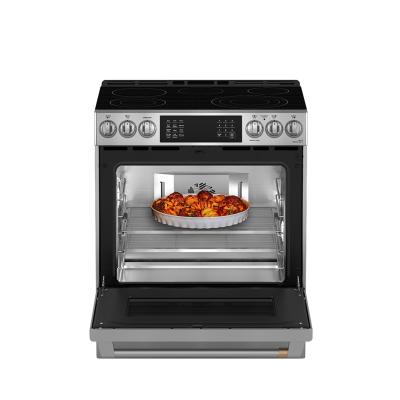 Cafe Slide-In Front Control Electric Range with Dynamic Bake - CRS70XAWCS1