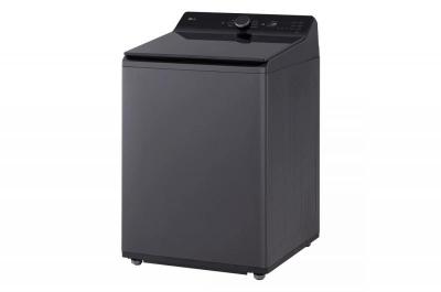 27" LG 5.5 Cu. Ft. Mega Capacity Smart Top Load Washer with EasyUnload and AI Sensing in Matte Black - WT8400CB