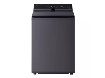 27" LG 5.5 Cu. Ft. Mega Capacity Smart Top Load Washer with EasyUnload and AI Sensing in Matte Black - WT8400CB