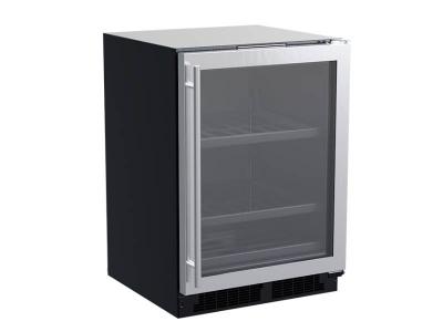 24" Marvel 5.5 Cu. Ft. Built-In Beverage Center With 3-In-1 Convertible Shelves - MLBV224-SG01A