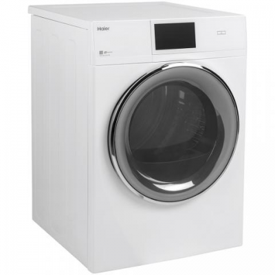 25" Haier 4.1 Cu. Ft. Electric Dryer in White - QFD15ESMNWW