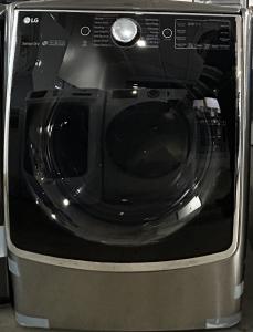 27" LG 7.4 Cu. Ft. Smart Front Load Electric Dryer in Graphite Steel - DLEX5500V