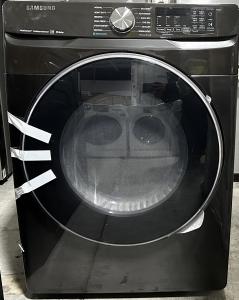 27" Samsung 7.5 Cu. Ft. Smart Electric Dryer With Steam Sanitize In Black Stainless Steel - DVE45R6300V