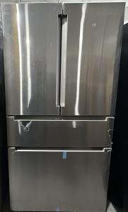 36" Bosch 21 Cu. Ft. 800 Series French Door Bottom Mount Inox-easyclean - B36CL80ENS