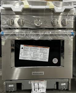 30" KithcenAid 4.1 Cu. Ft. Smart Commercial-Style Gas Range With 4 Burners - KFGC500JSS