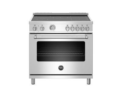 36" Bertazzoni Master Series Induction Range 5 Heating Zones Electric Oven - MAST365INMXE