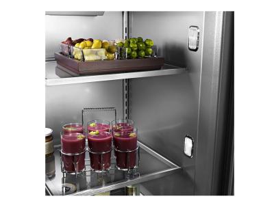 36" KitchenAid 20.8 Cu. Ft. Built In Stainless Steel French Door Refrigerator with Platinum Interior Design - KBFN506ESS