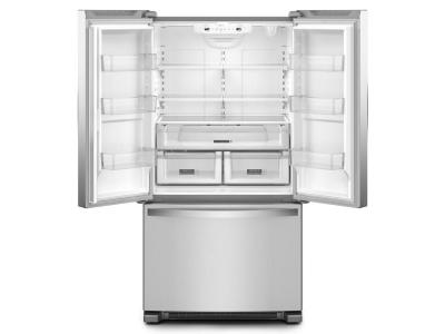 36" Whirlpool French Door Bottom Mount Refrigerator in FingerPrint Resistant Stainless Steel - WRFF3236RZ