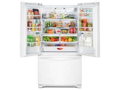 33" Whirlpool 22 Cu. Ft. Wide French Door Refrigerator in White - WRFF5333PW