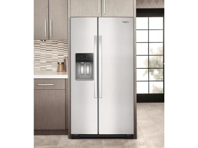 36" Whirlpool Full Depth Side-by-Side Refrigerator in FingerPrint Resistant Stainless Steel - WRSF6536RZ