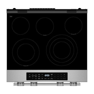 30" Kitchenaid 5.3 Cu. Ft. Slide-in Electric Range with Two Even-Heat Hyper Elements - YKSES530SPS