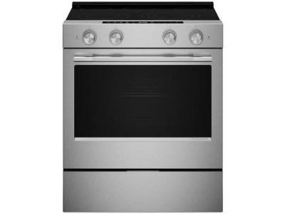 30" Kitchenaid 5.3 Cu. Ft. Slide-in Electric Range with Two Even-Heat Hyper Elements - YKSES530SPS