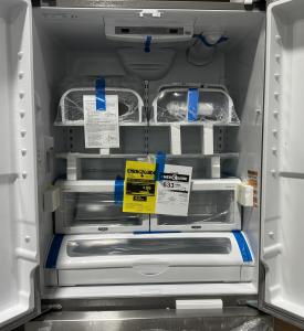 36" Kitchenaid 22 Cu. Ft. Counter Depth French Door Refrigerator with Interior Dispense - KRFC302ESS
