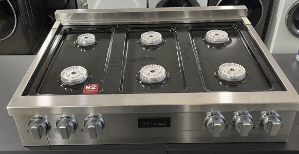 36" Miele 6 Burner Rangetop - KMR 1134-3 G EDST/CLST