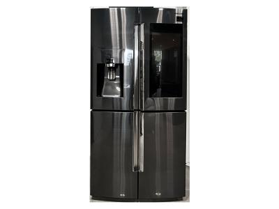 Samsung 22 cu. ft. Capacity Counter Depth 4-Door Flex Refrigerator with Family Hub - RF22M9581SG
