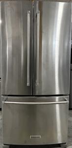 33" KitchenAid 22 Cu. Ft. Standard Depth French Door Refrigerator With Interior Dispense - KRFF302ESS