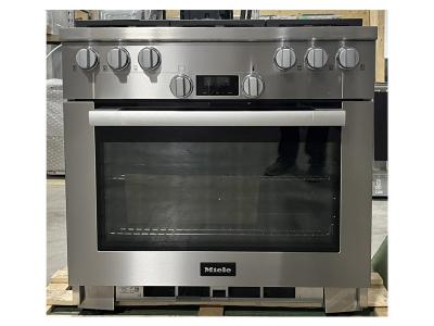 36" Miele Natural Gas Range in Stainless Steel - HR 1136-3 G AG GD