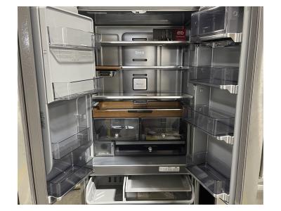 36" KitchenAid 23.8 Cu. Ft. Counter Depth French Door Platinum Interior Refrigerator - KRFC704FPS