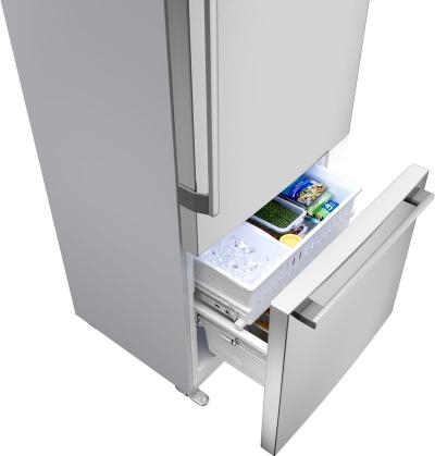 33" Bosch 100 Series Counter-Depth Freestanding Bottom Freezer Refrigerator - B33CM10SNS