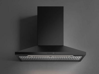 36" Falmec Vulcano Plus NRS 340W Wall Mount Hood in Black - FNVUL36W6MB-R
