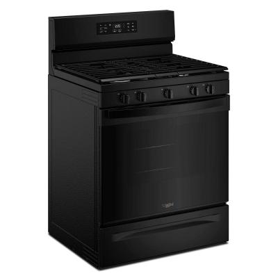 30" Whirlpool Gas Range with Air Cooking Technology and Steam Clean - WFGS4530SB