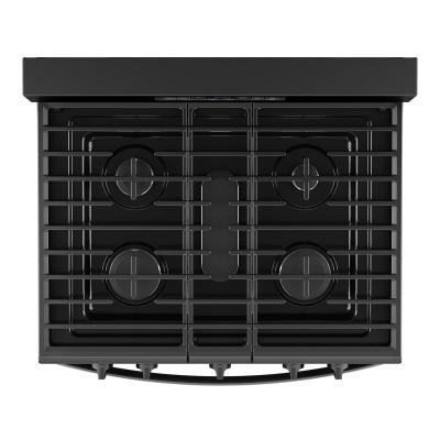 30" Whirlpool Gas Range with Air Cooking Technology and Steam Clean - WFGS4530SB