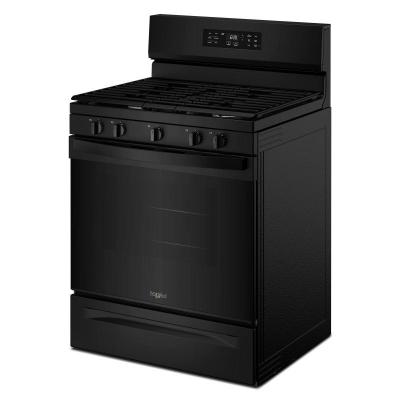 30" Whirlpool Gas Range with Air Cooking Technology and Steam Clean - WFGS4530SB