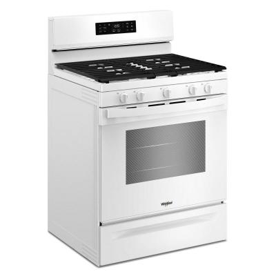 30" Whirlpool Gas Range with Air Cooking Technology and Steam Clean - WFGS4530SW